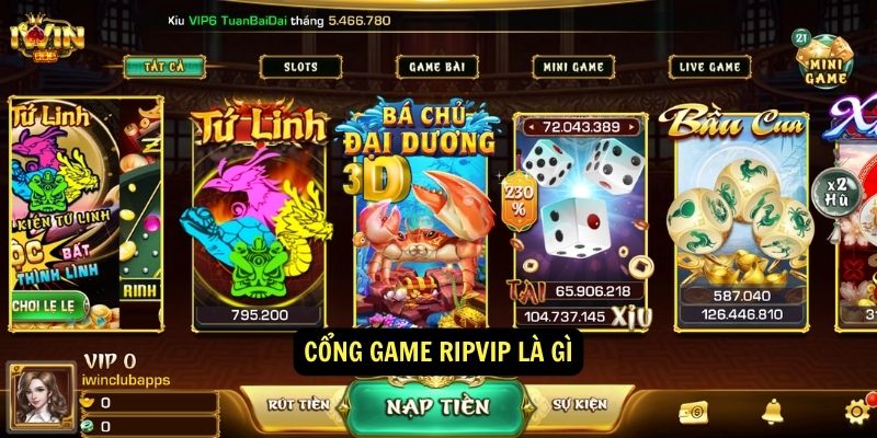 Cong game Ripvip la gi